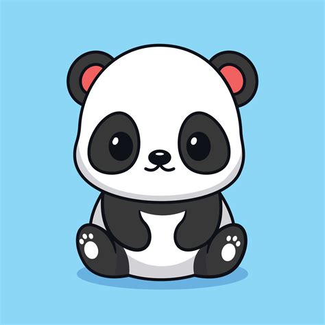 panda cartoon cute|cute cartoon panda learning.